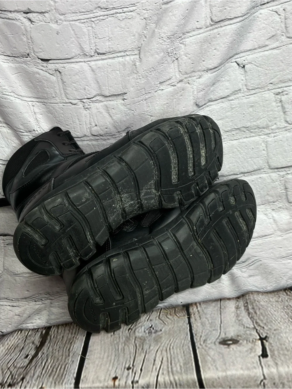 Reebok Duty Men's Sublite Cushion Tactical Leather Work Boot  Black Sz 8.5 AS IS